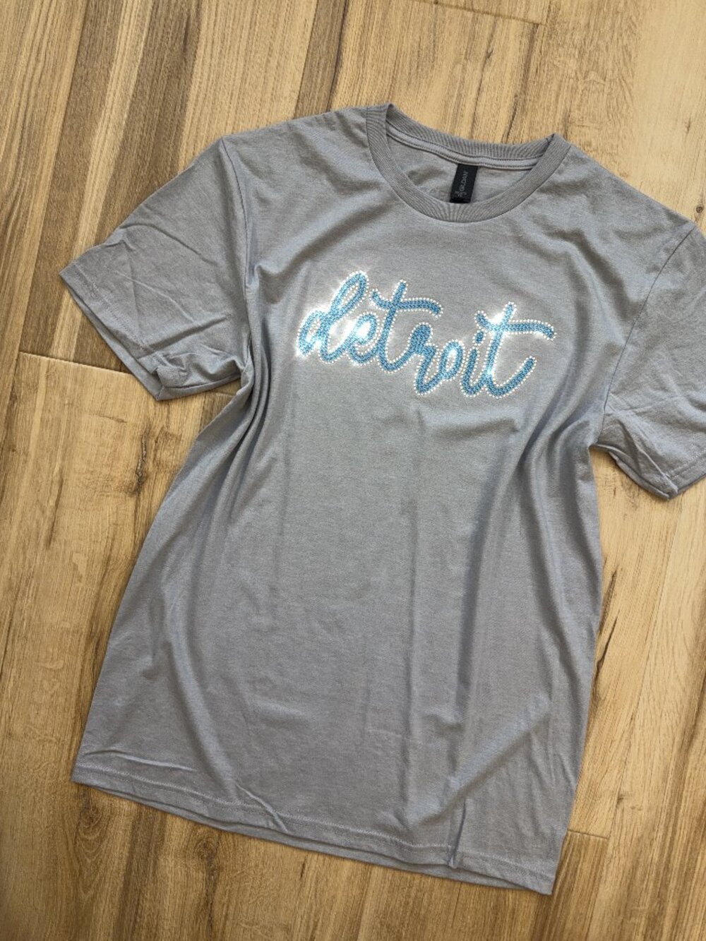 NEW Detroit Bling Rhinestone Tee